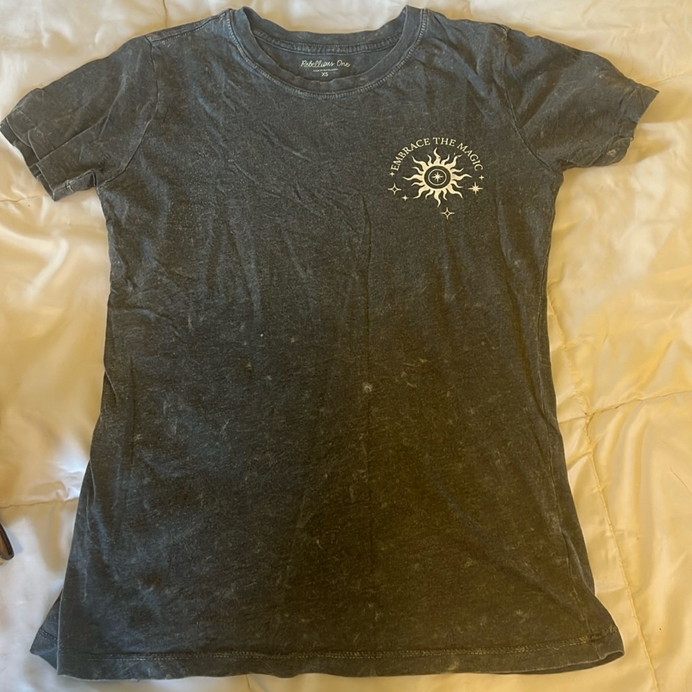 Rebellious One Baggy Double-Sided T-Shirt in a XS